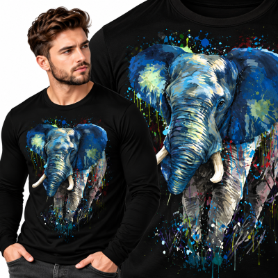 LONGSLEEVE ZWIERZĘTA  SŁOŃ 2